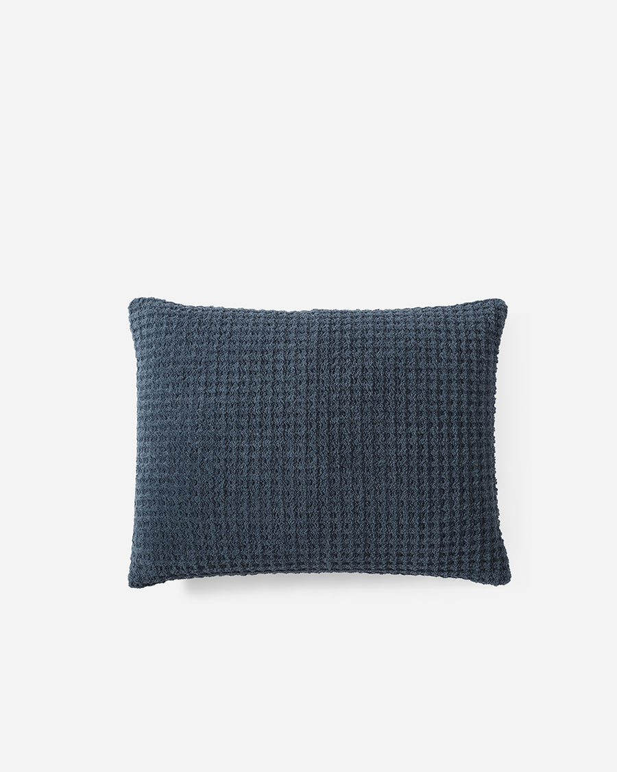 Sunday Citizen Snug Waffle Bamboo Sham Set in Midnight