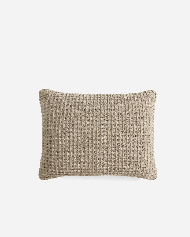 Sunday Citizen Snug Waffle Bamboo Sham Set in Taupe