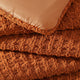 Sunday Citizen Snug Waffle Comforter in Cinnamon Stick close-up of soft fabric texture
