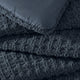 Sunday Citizen Snug Waffle Comforter in Midnight close-up of soft fabric 