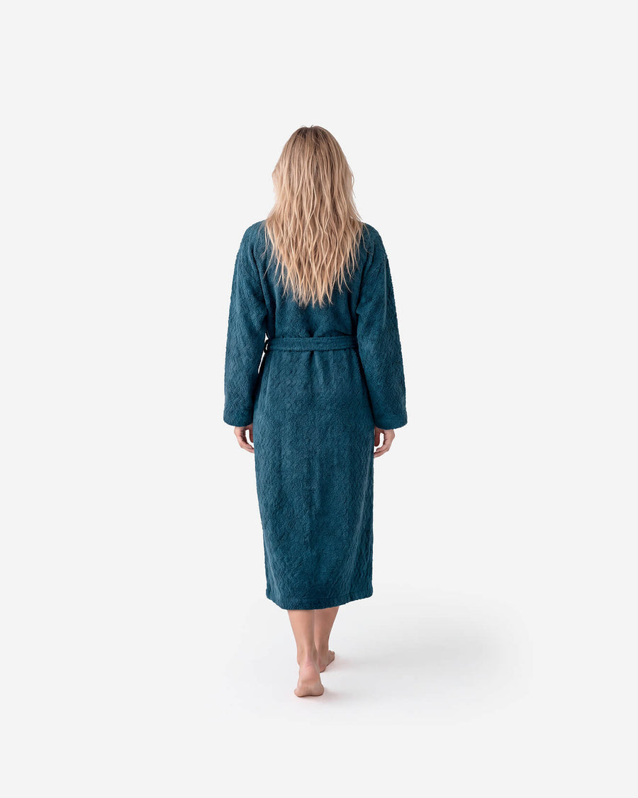 Snug Waffle Robe mediterranea