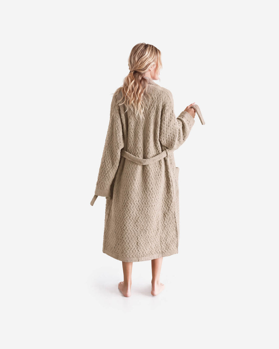 Snug Waffle Robe Sahara Tan