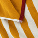 Sole Reversible Stripe Beach Towel Ochre