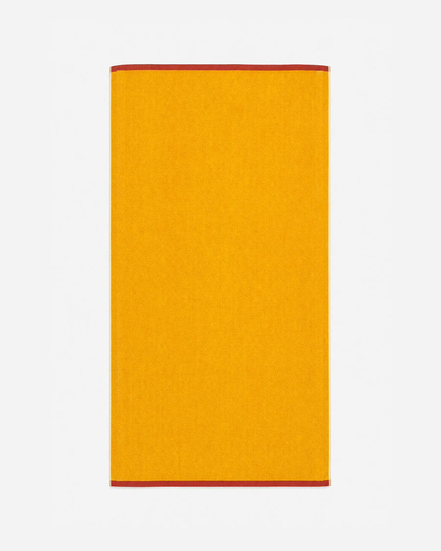 Sole Reversible Stripe Beach Towel Ochre