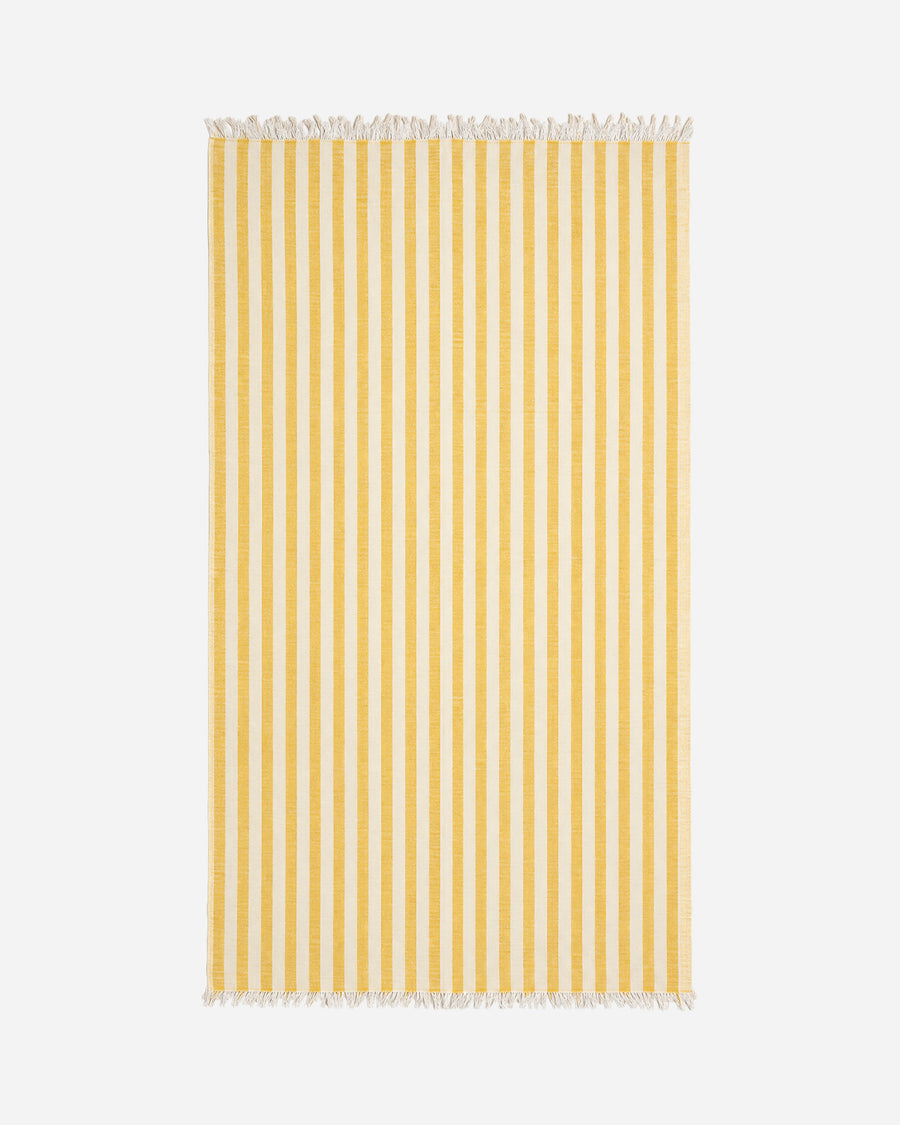 Sole Reversible Lightweight Beach Blanket Ochre