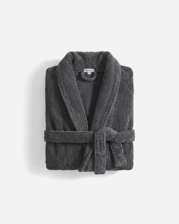 Sunday Citizen Spa Cotton Bathrobe in Granite