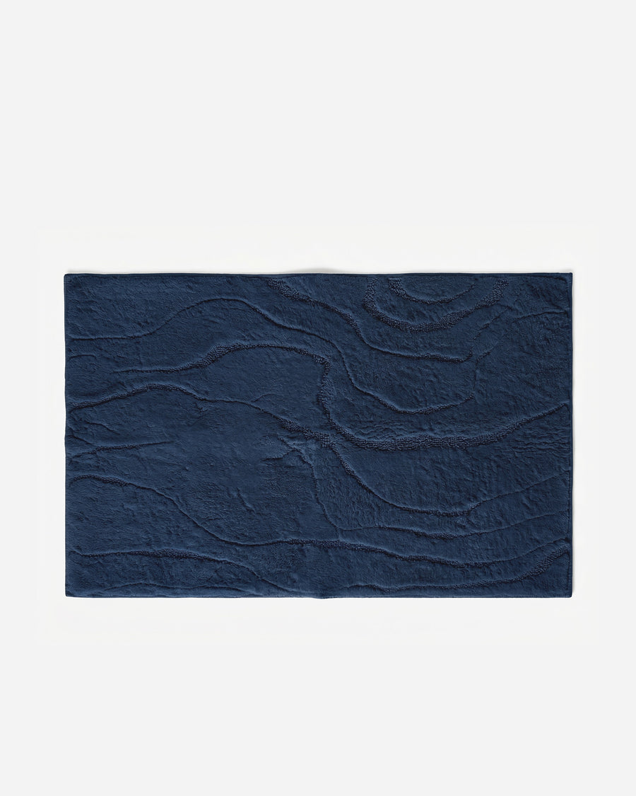 Sunday Citizen Spa Cotton Rug in Baritone Blue