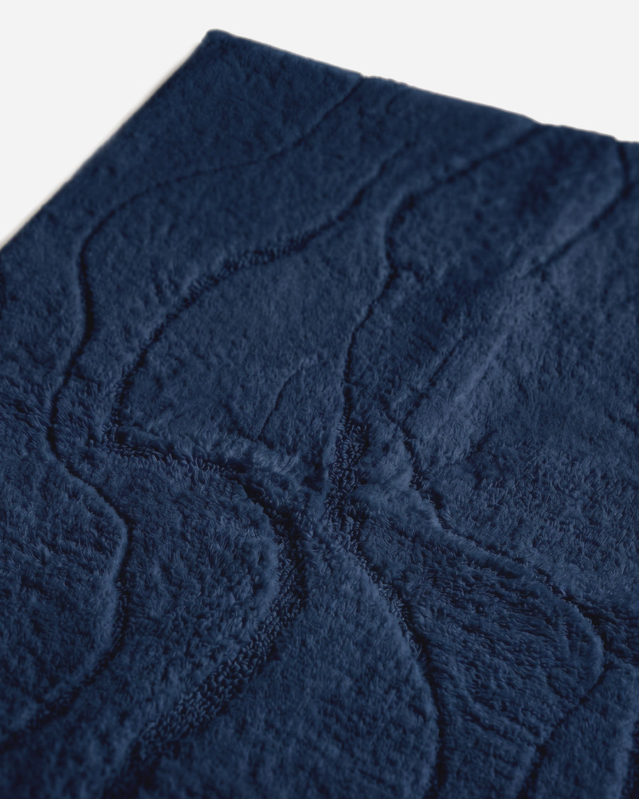 Sunday Citizen Spa Cotton Rug in Baritone Blue