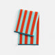 Spritz Reversible Stripe Beach Towel Light Aqua - Aperol