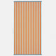 Spritz Reversible Stripe Beach Towel Light Aqua - Aperol