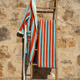 Spritz Reversible Stripe Beach Towel Light Aqua - Aperol