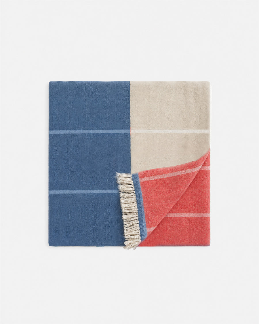Spritz Reversible Lightweight Beach Blanket Off White - Sahara Tan