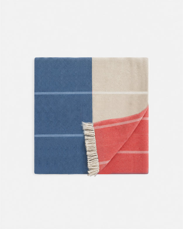 Spritz Reversible Lightweight Beach Blanket Off White - Sahara Tan