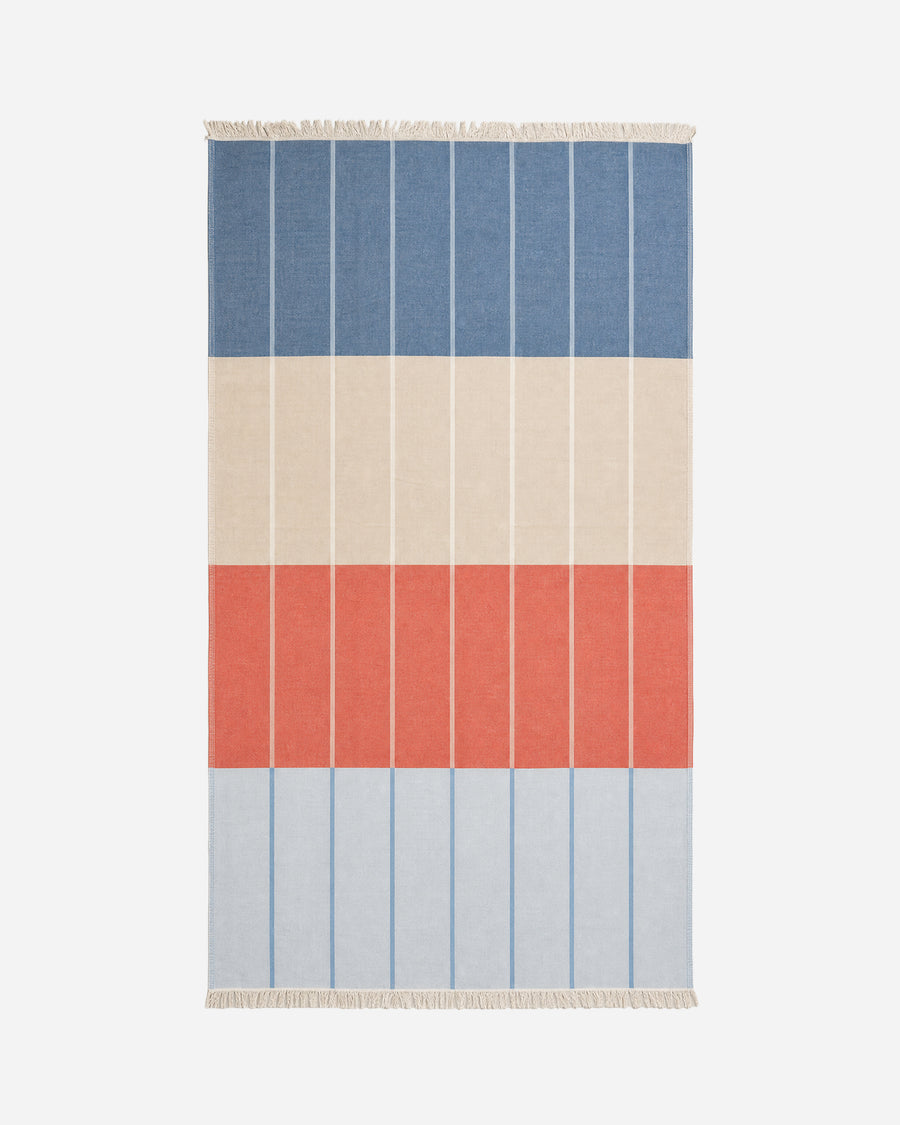 Spritz Reversible Lightweight Beach Blanket Off White - Sahara Tan