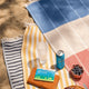 Spritz Reversible Lightweight Beach Blanket Off White - Sahara Tan