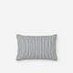 sunday Citizen Striped Outdoor Small Lumbar Pillow Midnight - Off White