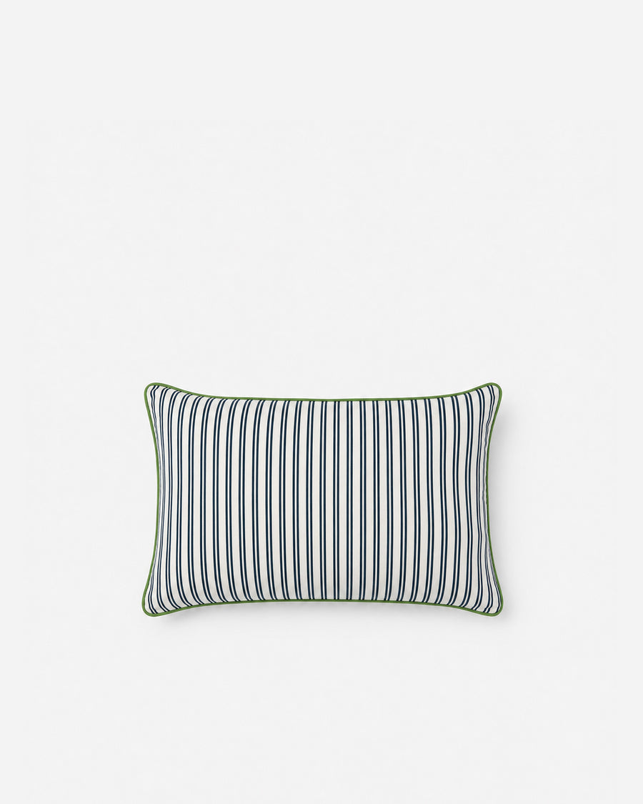 Image of Striped Outdoor Small Lumbar Pillow
