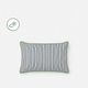 sunday Citizen Striped Outdoor Small Lumbar Pillow Midnight - Off White