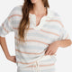 Sunday Citizen Striped Cloud Cool Crochet Lido Off White - Misty Blue