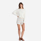 Sunday Citizen Striped Cloud Cool Crochet Lido Off White - Misty Blue