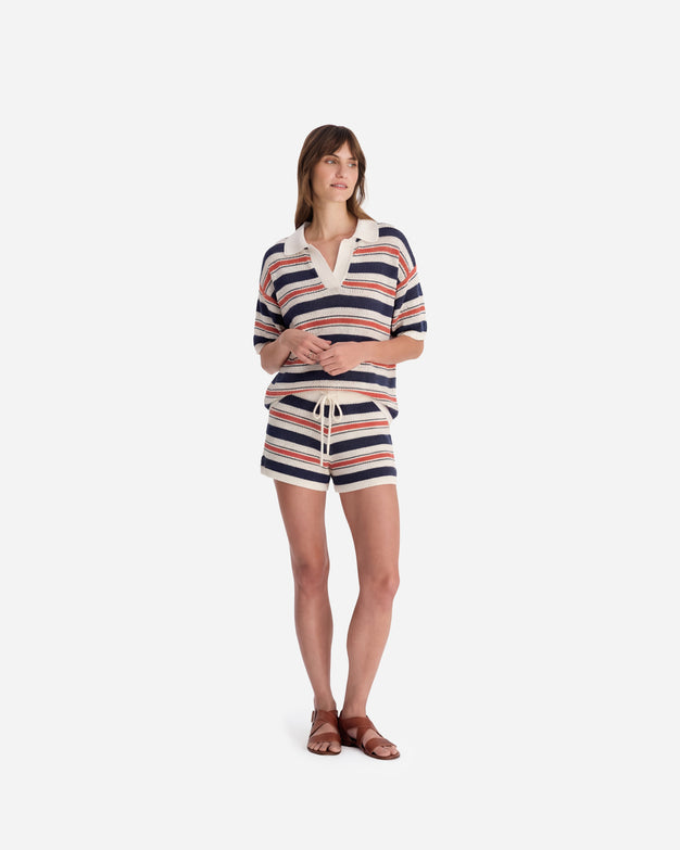 Sunday Citizen Striped Cloud Cool Crochet Notte Off White - Midnight