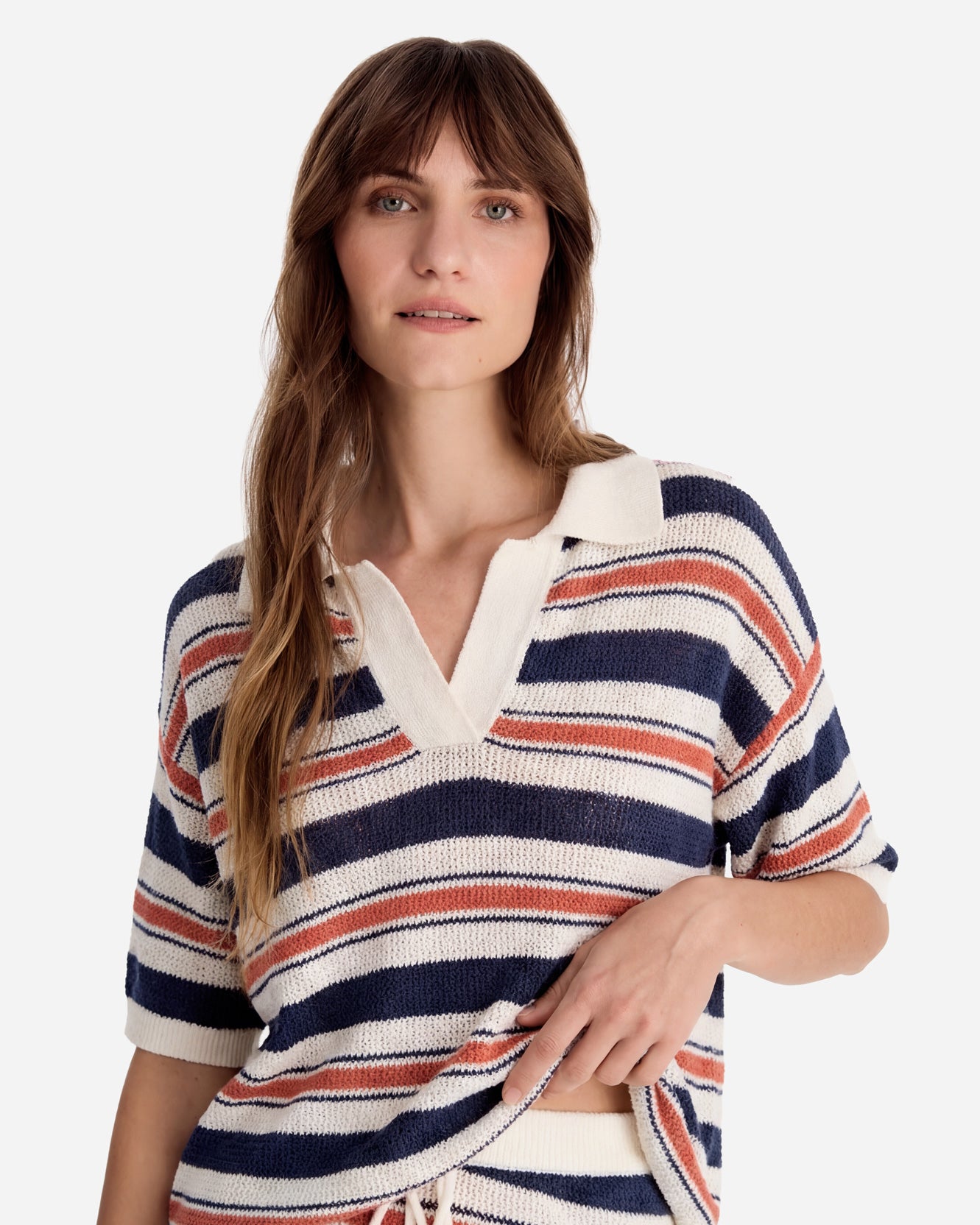Sunday Citizen Striped Cloud Cool Crochet Notte Off White - Midnight