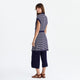 Sunday Citizen Striped Cloud Cool Light Short Cardigan Off White - Marine Blue