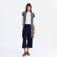 Sunday Citizen Striped Cloud Cool Light Short Cardigan Off White - Marine Blue
