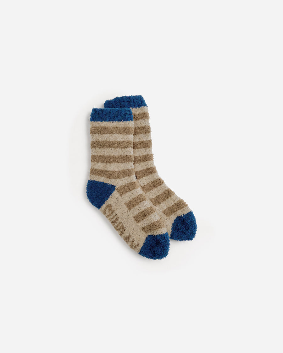 Snug Striped Socks Biscotti - Blue