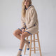 Snug Striped Socks Biscotti - Blue