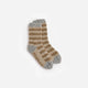 Snug Striped Socks Sahara Tan - Cloud Grey