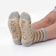 Snug Striped Socks Sahara Tan - Cloud Grey