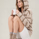 Snug Striped Socks Sahara Tan - Cloud Grey