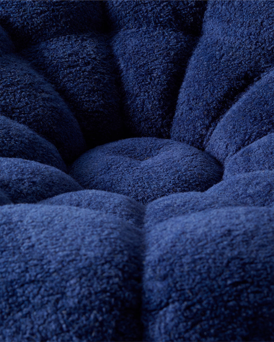 Sunday Chair Ottoman Set Dark Blue