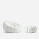 Sunday Chair Ottoman Set Dark White