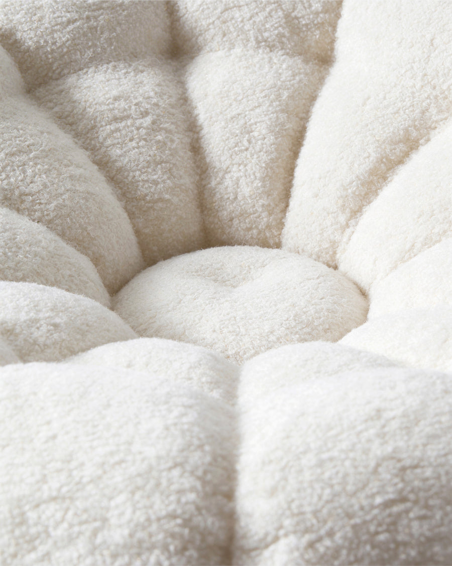 Sunday Chair Ottoman Set Dark White