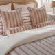 Rimini Reversible Cotton Sateen Duvet Cover Terracotta - Misty Blue 