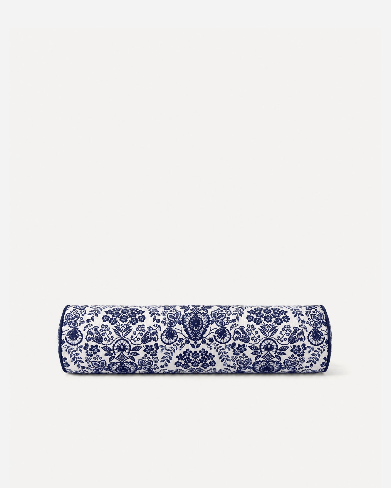 Sunday Citizen Tile Bolster Pillow in Classic Blue - Ivory