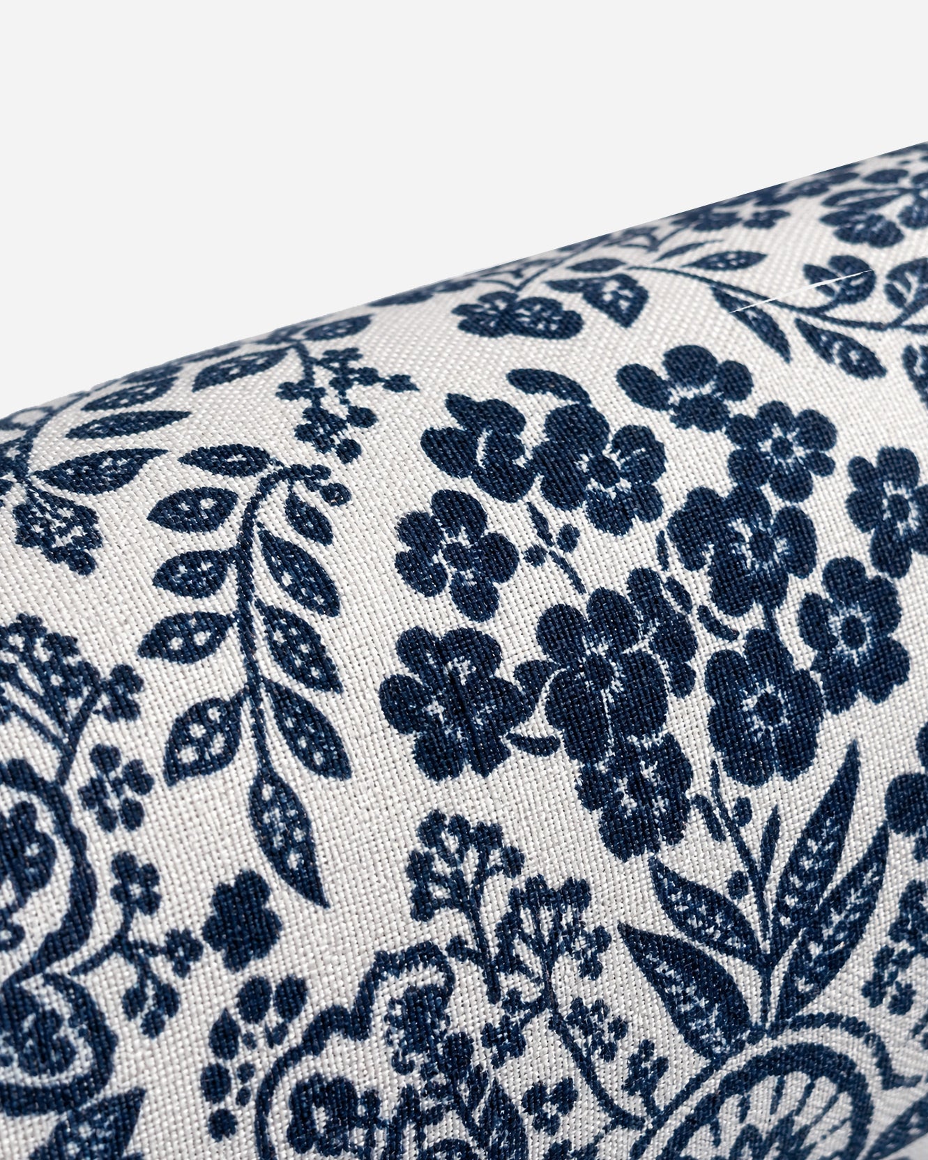 Sunday Citizen Tile Bolster Pillow in Classic Blue - Ivory