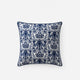 Sunday Citizen Tile Throw Pillow in Classic Blue - Ivory
