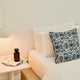 Sunday Citizen Tile Throw Pillow in Classic Blue - Ivory