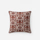 Sunday Citizen Tile Throw Pillow in Terracotta - Ivory
