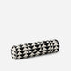 Triangle Grid Bolster Pillow Black - Ivory