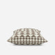 Triangle Grid Large Throw Pillow Taupe - Ivory