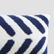 Sunday Citizen Tulum Lumbar Pillow Navy - Off White