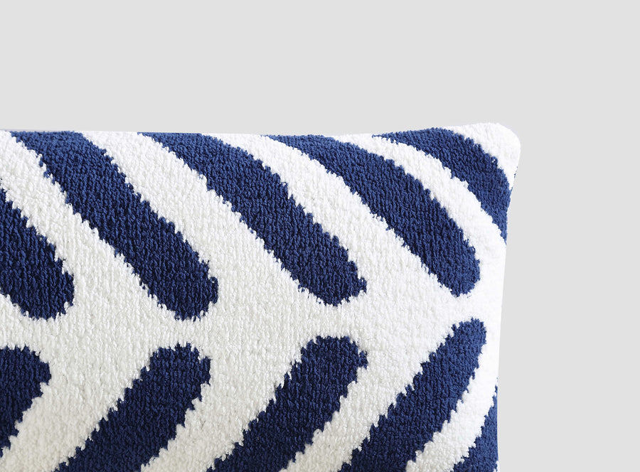 Sunday Citizen Tulum Lumbar Pillow Navy - Off White