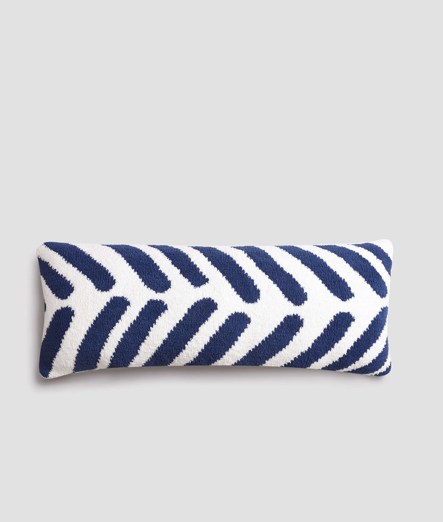 Sunday Citizen Tulum Lumbar Pillow Navy - Off White