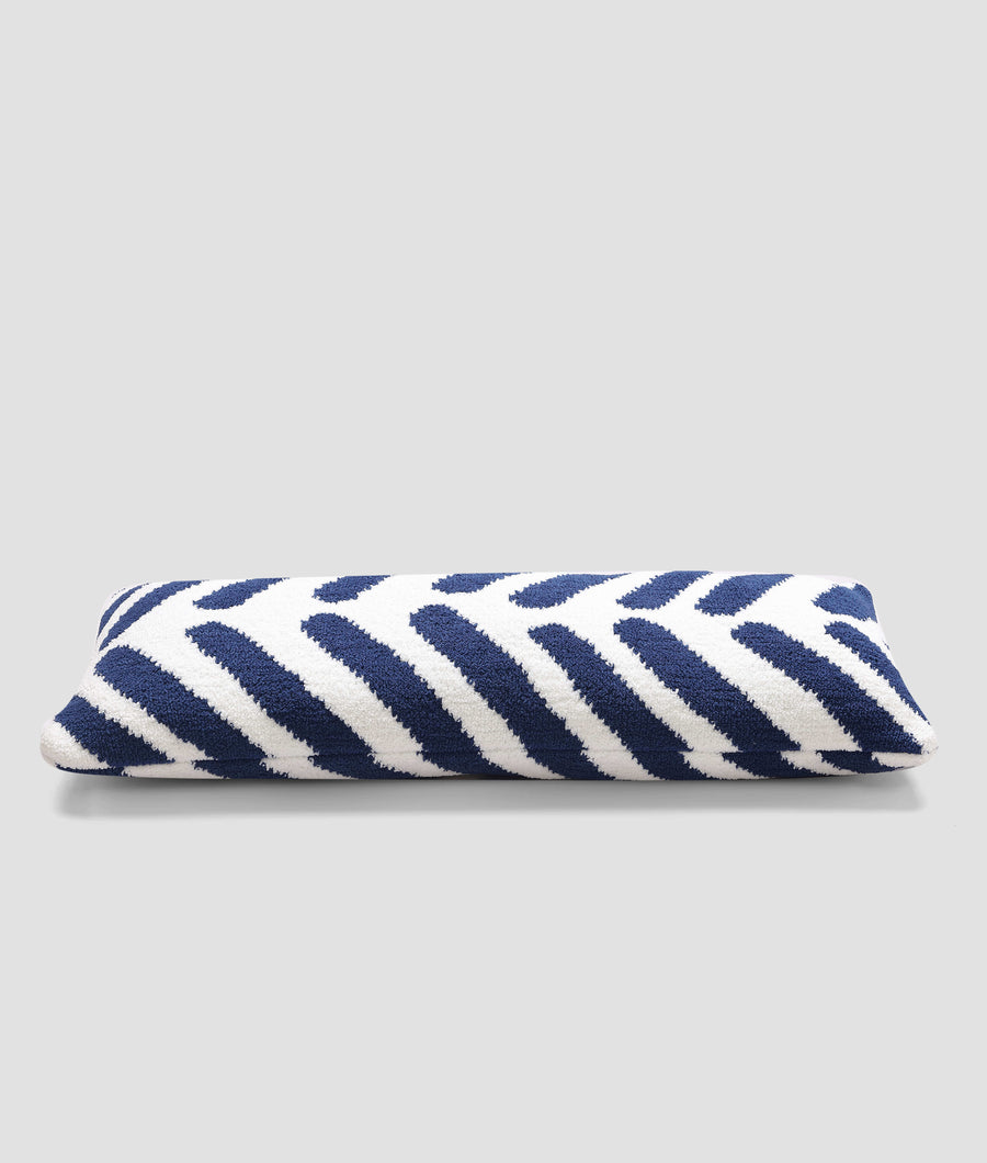 Sunday Citizen Tulum Lumbar Pillow Navy - Off White