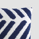 Tulum Throw Pillow Navy - Off White