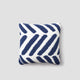 Tulum Throw Pillow Navy - Off White